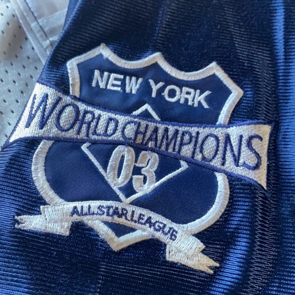 New York world champions 03 all star league athletics sportswear XL men’s jersey - Picture 6 of 13